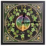 Pentagram, Candle and Ivy Clock